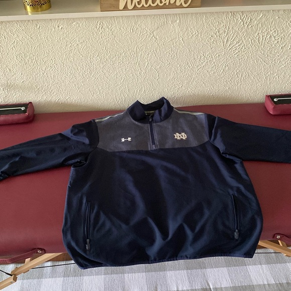 Under Armour Other - Notre Dame Quarter Zip Jacket Navy Men